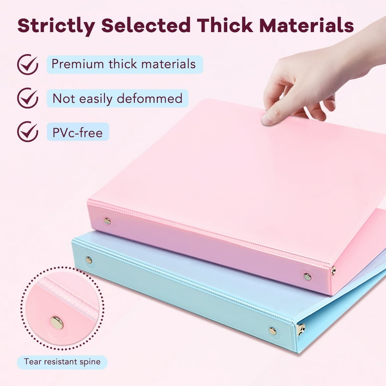 pastel card binder Plaid" Composition Book A5 Photocard  StarPOP shop and documents at school Cupidove, 3 Ring Notebook, 1