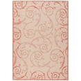 thumbnail image 2 of Safavieh Courtyard Daniel Oriental Indoor/Outdoor Area Rug, Natural/Terracotta, 5'3" x 7'7", 2 of 14