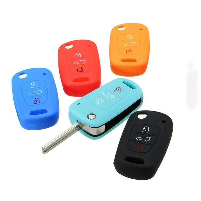 3 Buttons Silicone Remote Key Fob Case Cover for Hyundai Elantra Accent i20 i30