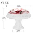thumbnail image 4 of 4 Pcs Round White Knobs for Kitchen Cabinet Cupboard Dresser Bookcase Peony Drawer Pulls Handles Home Decor, 4 of 8