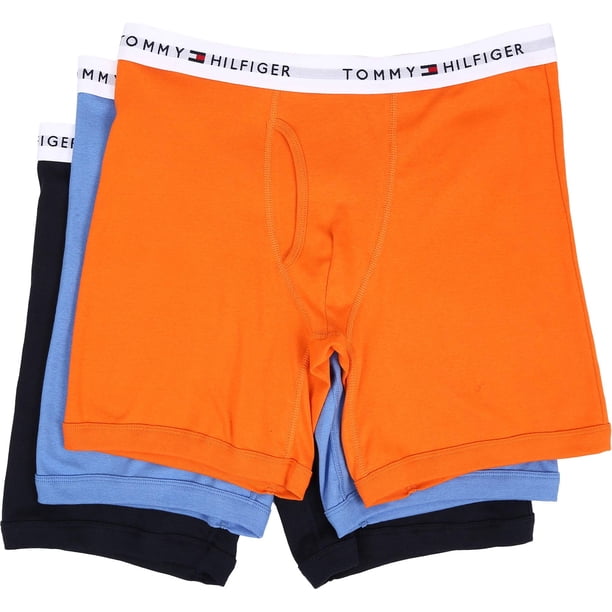 Calzoncillo bóxer Tommy Hilfiger de algodón para hombre, paquete de 3 unidades, talla M