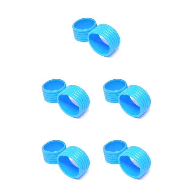 ZLight 2 Pieces Tennis Racket Grip Ring Badminton Bat Overgrip Fix Kit Grip Tape Protector Supplies Professional Accessories Blue 5Set