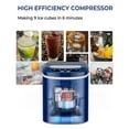 thumbnail image 5 of Canddidliike Mini Portable Compact Electric Ice Maker Machine-Navy, Electric Portable Compact Countertop Automatic Ice Cube Maker Machine for Home/Kitchen/Office, 5 of 11