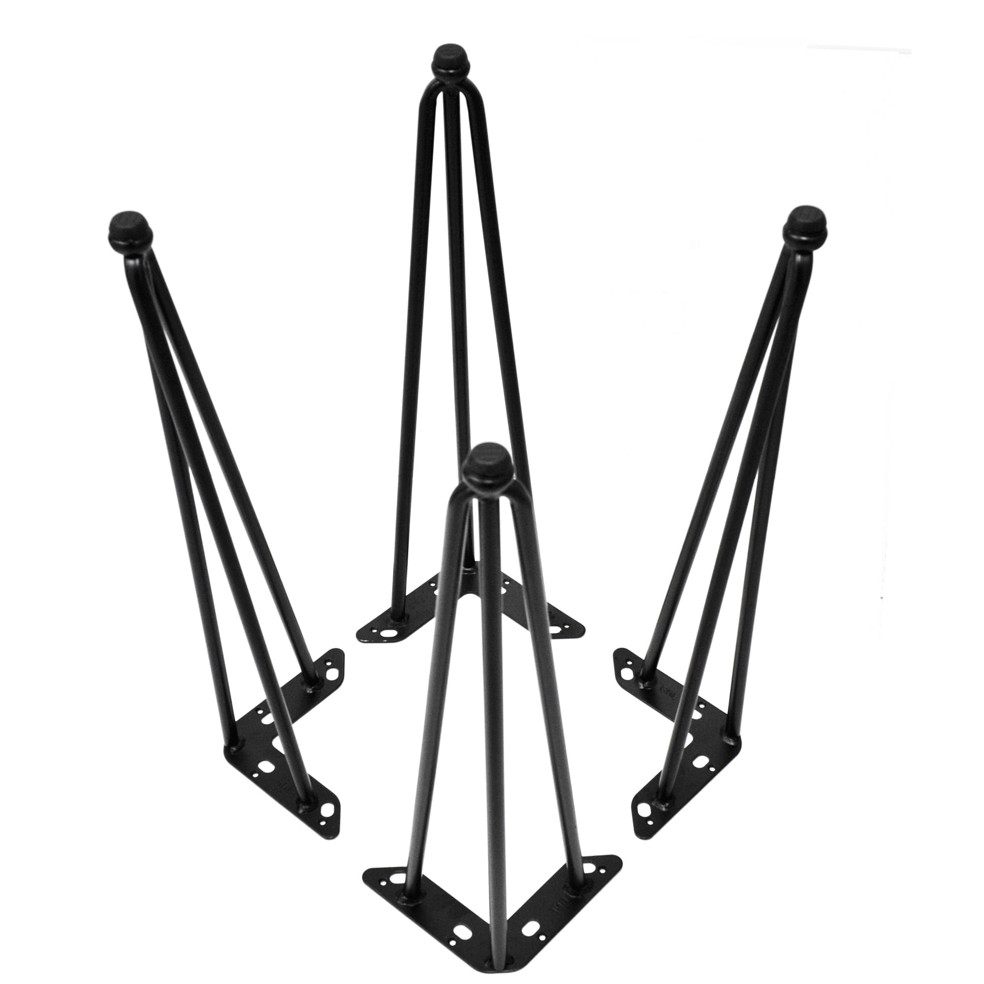 Home Soft Things Hairpin Metal 3 Pin Table Legs Tripod 18" (4 pc