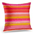 thumbnail image 1 of BSDHOME Striped Pattern Inspired by Tropical Nature in Coral Red and Orange for Spring Summer Holiday Wraps Pillows case 18x18 Inches Home Decor Sofa Cushion Cover, 1 of 1