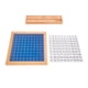 thumbnail image 1 of Tablero de números Montessori 1-100, juguete para juego de mesa educativo, juegos de matemáticas, bandeja de conteo de números de madera para niños, 1 of 9