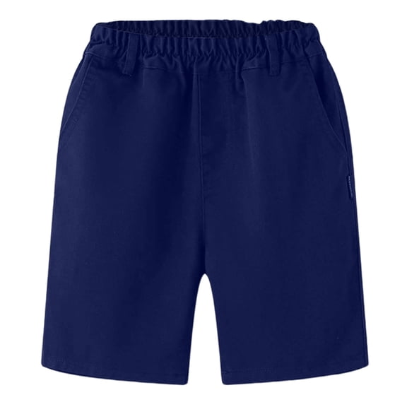 Shorts Boys Dark Blue Straight Leg Regular Pull-On Summer Clothes Soccer Shorts Boys 9-10 Years