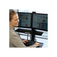 thumbnail image 4 of Ergotron WorkFit-S Dual Workstation - Standing desk converter - rectangular - aluminum, high-grade plastic - black, 4 of 6