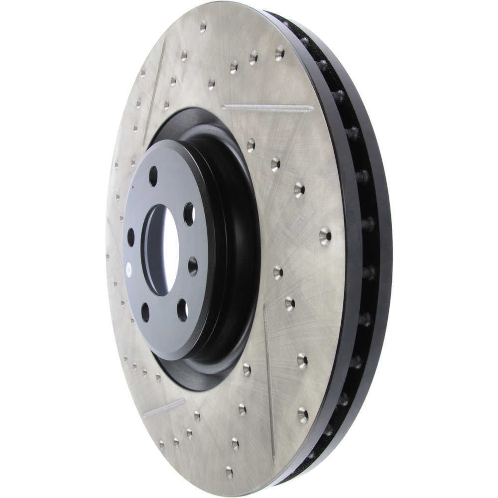 StopTech Slotted & Drilled Sport Brake Rotor Fits select: 2012-2019 AUDI A6, 2012-2018 AUDI A7