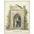 thumbnail image 2 of Pieter Bartholomeusz. Barbiers 15x18 Black Ornate Wood Framed Double Matted Museum Art Print Titled - Hermit for a Stone Chapel (C. 1782 - C. 1837), 2 of 5
