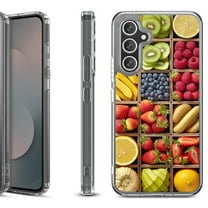 Shockproof Protective Phone Case Cover for Samsung Galaxy S25 FE, by OneToughShield - Fruit Box