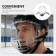 thumbnail image 3 of GOOHOCHY 1Jgo Visor Transparente Para Casco De Hockey Con Protección Completa Y Resistencia A Rayaduras, 3 of 8