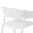 thumbnail image 5 of WestinTrends Playa 7-Piece Outdoor Metal Rectangle Patio Dining Table Set With Stackable Patio Dining Chairs, White, 5 of 15