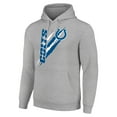 thumbnail image 2 of Unisex Starter Heather Gray Indianapolis Colts Color Scratch Fleece Pullover Hoodie, 2 of 3