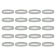 thumbnail image 1 of 50Pcs Silicone Rubber Bands Non-slip 4 Inch Flat for Books, Gray, 1 of 6