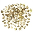 thumbnail image 2 of 100 piezas al por mayor lotes a granel de oro colgantes tibetanos antiguos de oro mezclados DIY para pulsera collar fabricación de joyas y manualidades, 2 of 5