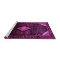 thumbnail image 2 of Ahgly Company Machine Washable Indoor Rectangle Medallion Pink Traditional Area Rugs, 7' x 9', 2 of 4