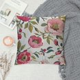 Fenyluxe Peony Flower Throw Pillow Case Cushion Cover Vintage Hand