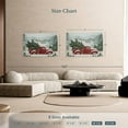 thumbnail image 4 of Elephant Stock Christmas Red Truck Wall Art - Horizontal Canvas Wall Art - Living Room Wall Decor - Holiday Canvas - Gray And Red Decor - 51" x 34", 4 of 8