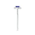 thumbnail image 5 of ANGARA Natural Round Tanzanite Halo Ring with Diamond Accents in 14K White Gold for Women (Size-5mm) | December Birthstone, Birthday, Anniversary, Jewelry Gift for Women | Natural Tanzanite Ring, 5 of 11