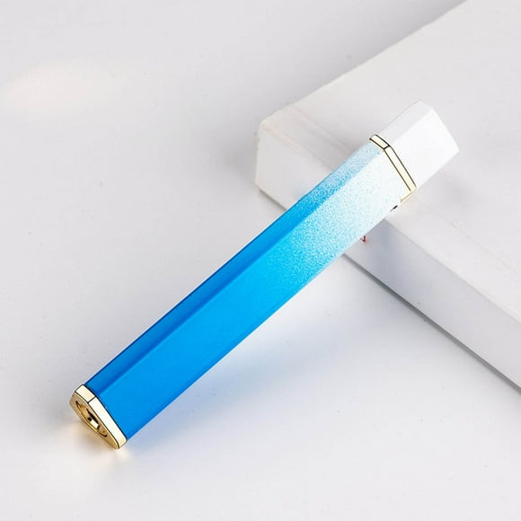 Refillable Windproof Metal Lighter - Adjustable Flame Butane Torch with Safety Lock Design for Outdoor Enthusiasts