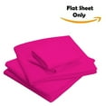thumbnail image 3 of The Great American Store Ultra-Soft 1800 Series Microfiber Solid Flat Sheet (Pack of 6, Twin XL, Hot Pink)- Top Sheets - Hypoallergenic - Wrinkle, Fade, Stain Resistant, 3 of 5