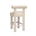 thumbnail image 4 of Carmel Cream Velvet Counter Stool, 4 of 6