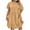 Khaki, variant on VBTAPA Plus Size Summer Dresses for Women Solid Casual Babydoll Dress Flowy Ruffle A Line Tiered Dresses Black L