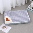 thumbnail image 1 of VONKY Plush Pet Bed For Large Dogs And Cats Caring For Pets Cervical Vertebrae. coffee m:60*40CM, 1 of 6