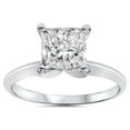 thumbnail image 1 of 2ct Princess Cut Diamond Solitaire Engagement Ring 14K White Gold, 1 of 4