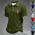 thumbnail image 6 of Men's USA 250th Anniversary Polo Shirt We The People Patriotic Flag Short Sleeve Golf Tee, 6 of 6