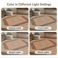 thumbnail image 7 of ODIKA 6'x9' Blue Terracotta Geometric Medallion Washable Area Rug Intricate Diamond Motif with Classic Border Non-Slip, Chair-Friendly, for Dining Room, Under Table, Office Décor, 7 of 7
