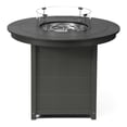 thumbnail image 5 of WestinTrends Helios 47" Modern Outdoor Patio Propane Round Counter Height Fire Pit Table (Rocks Not Included), Gray, 5 of 14