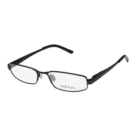 New Ad.lib 3127 Mens/Womens Cat Eye Full-Rim Titanium Black / Brown Comfortable Contemporary Elegant Frame Demo Lenses 52-16-140 Spring Hinges Eyeglasses/Eye Glasses