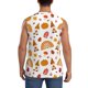 thumbnail image 4 of Fotbe Fall Gnomes Harvest Men's Camiseta sin Mangas Estampada para Hombres, Playera Casual para Gimnasio, Entrenamiento, Playa-Large, 4 of 7