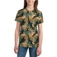 thumbnail image 3 of Wukai Camouflage Rabbit Youth Unisex Short Sleeve T-Shirt for Boys, Girls, Teens, and Kids-Small, 3 of 7