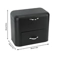 thumbnail image 3 of Iron Bread Storage Container, Keep Iron Home Bread Container Large Capacity for Countertop (Black), 3 of 7