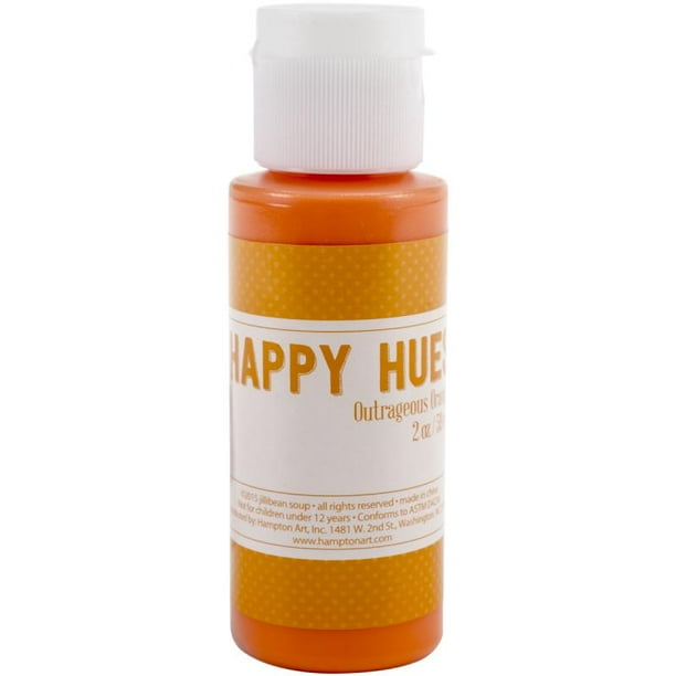 Jillibean Happy Hues Paint Daubers 2ozoutrageous Orange