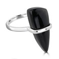 thumbnail image 3 of Gemistry "GG Collection" Wrapped Triangular Gemstone Cabochon High Polish Ring in Sterling Silver, 3 of 3