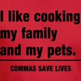 thumbnail image 3 of CafePress - Commas Save Lives Men's Classic T Shirt - Men's Fitted T-Shirt, 3 of 4