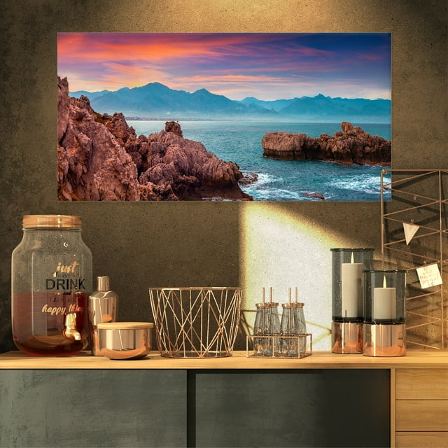 Sunrise on Barbor Milazzo Panorama - Landscape Print Wall Artwork