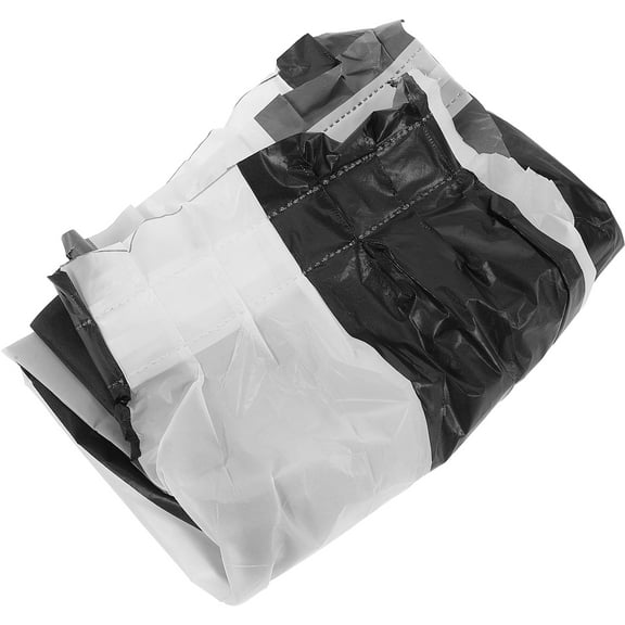 Masteelf Festive Stripe Table Skirt for Party Decoration Waterproof and Oilproof Plastic Multi Color Fits Rectangle Tables