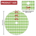 thumbnail image 2 of 30 Inch Christmas Tree Skirt – Velvet Plush Tree Mat, Soft Thickened Polyester with Red Ties, Single-Sided Printing, Available in 30in/36in/48in, Perfect for Holiday Xmas Tree Decoration, 2 of 7