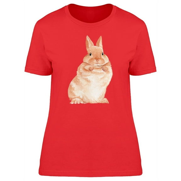 Bunny Standing On Hind Legs T-Shirt Women -Image by Shutterstock, Female Medium