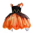 thumbnail image 5 of Likimi Kids Toddler Girls Hallowmas Dress With Mesh Dress Up Color Block Stage Show Halloween For Performance Elegant Cosplay Dresses Size 7-8 Years, 5 of 8