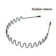 thumbnail image 2 of Metal Headbands for Men Fashion Headbands for Women, Unisex Wide Wavy Headbands Outdoor Sports Headbands Simple Elastic Non-Slip Hair Accessories (4 Pack), 2 of 6