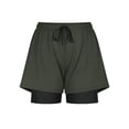thumbnail image 5 of JDQJBZ Men's Solid Color Double Layer 7 Inch Quick Dry Swim Trunks, 5 of 5