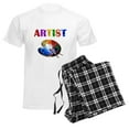 thumbnail image 6 of CafePress - Artist Pajamas - Men's Light Loose Fit Cotton Pajama Set, 6 of 7