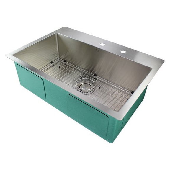 Transolid Diamond 32'' x 22'' Dual Mount Kitchen Sink