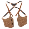 thumbnail image 1 of Bolsa de hombro portátil para teléfono, monedero antipérdida, paquete de almacenamiento doble, correa para axilas de cuero PU, bolsillo para , Khaki Yinane Estuche para arnés de hombro, 1 of 8